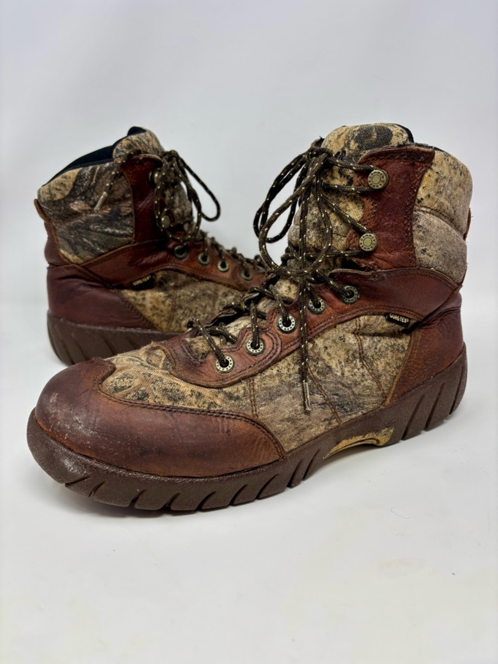 Danner Jackal II GTX 7" Waterproof Hunting Boots Leather Nylon Mossy Oak Mens 10